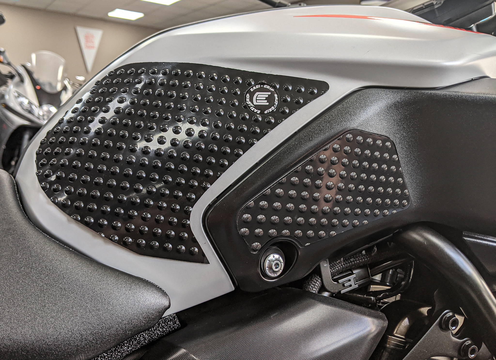 Eazi-Grip™ PRO Motorcycle Tank Grips Ducati Panigale V2 2020 in Black Clear 