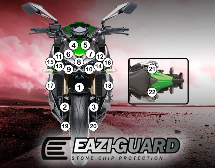 Eazi-Guard™ Kawasaki Z1000 2014-2017 Moto