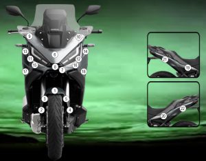 Paint Protection Kit: Honda NT1100 2022-2024