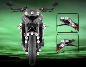 Paint Protection Kit: Triumph Street Triple RS 2020-2022