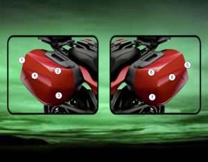 Paint Protection Kit: Pannier Kit BMW F900XR 2020-2025