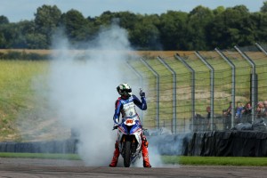 2017 British Superbike Championship, BSB R07, Thruxton, Hampshire, UK. 6th August 2017. Peter Hickman, Louth, Smiths Racing