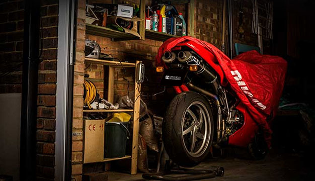 how to store a bike outside in winter